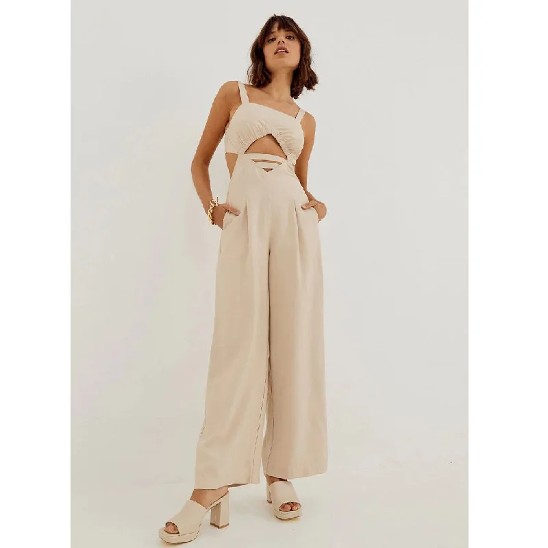 Sovere Horizon Jumpsuit - Tea White jumpsuit, Chic, Elegant, Summer wear