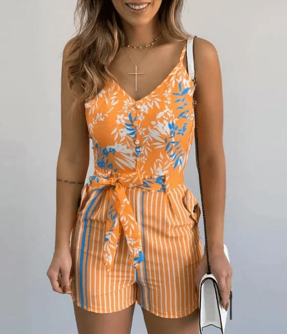 Orange & Blue Striped
