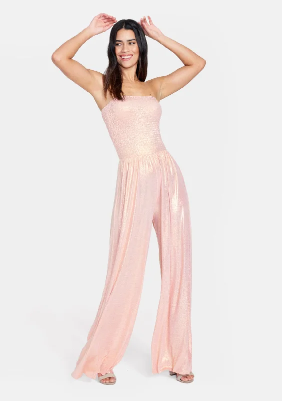 Tall Athena Strapless Flowy Jumpsuit Pleated wide leg jumpsuit, Elegant, Chic, Feminine