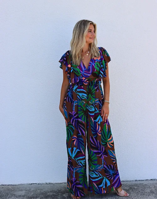 Toupie Print Jumpsuit Summer jumpsuit, Light fabric, Casual, Relaxed fit