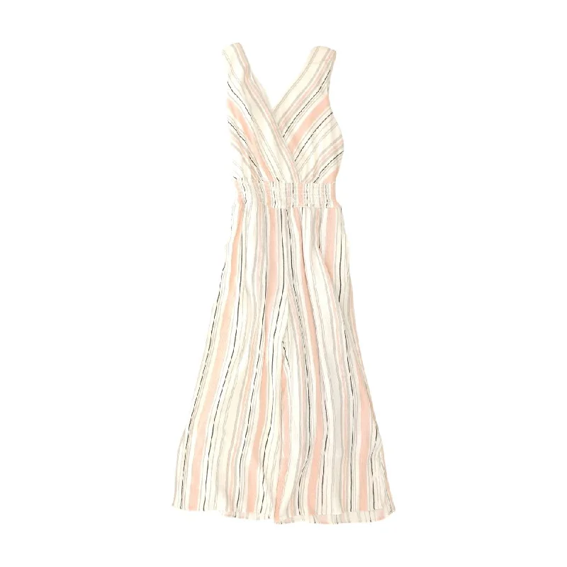 White Striped Jumpsuit Striped jumpsuit, Summer casual, Comfortable, Stylish