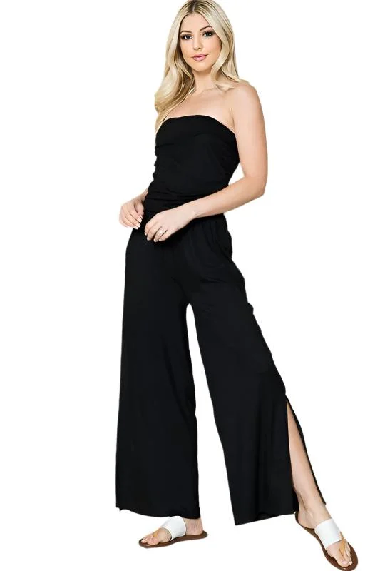 Wide Leg Jumpsuit with Side Pockets Formal jumpsuit, Chic, Sleek, Elegant